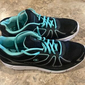 Champion Women's Black & Teal Athletic Sneakers